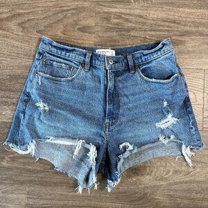 Abercrombie & Fitch Mom Curve Love High Rise Shorts